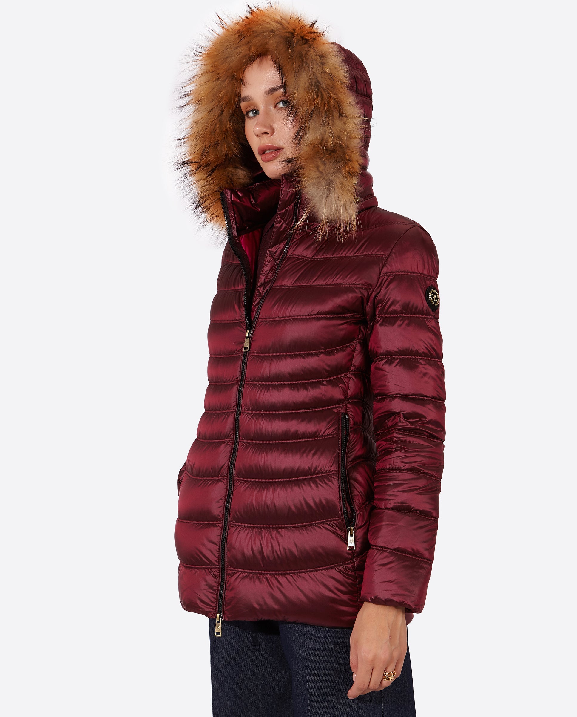 Women's down jacket LION DARK PURPLE-Jacket-Henry Arroway-XS-DARK PURPLE-Urbanheer
