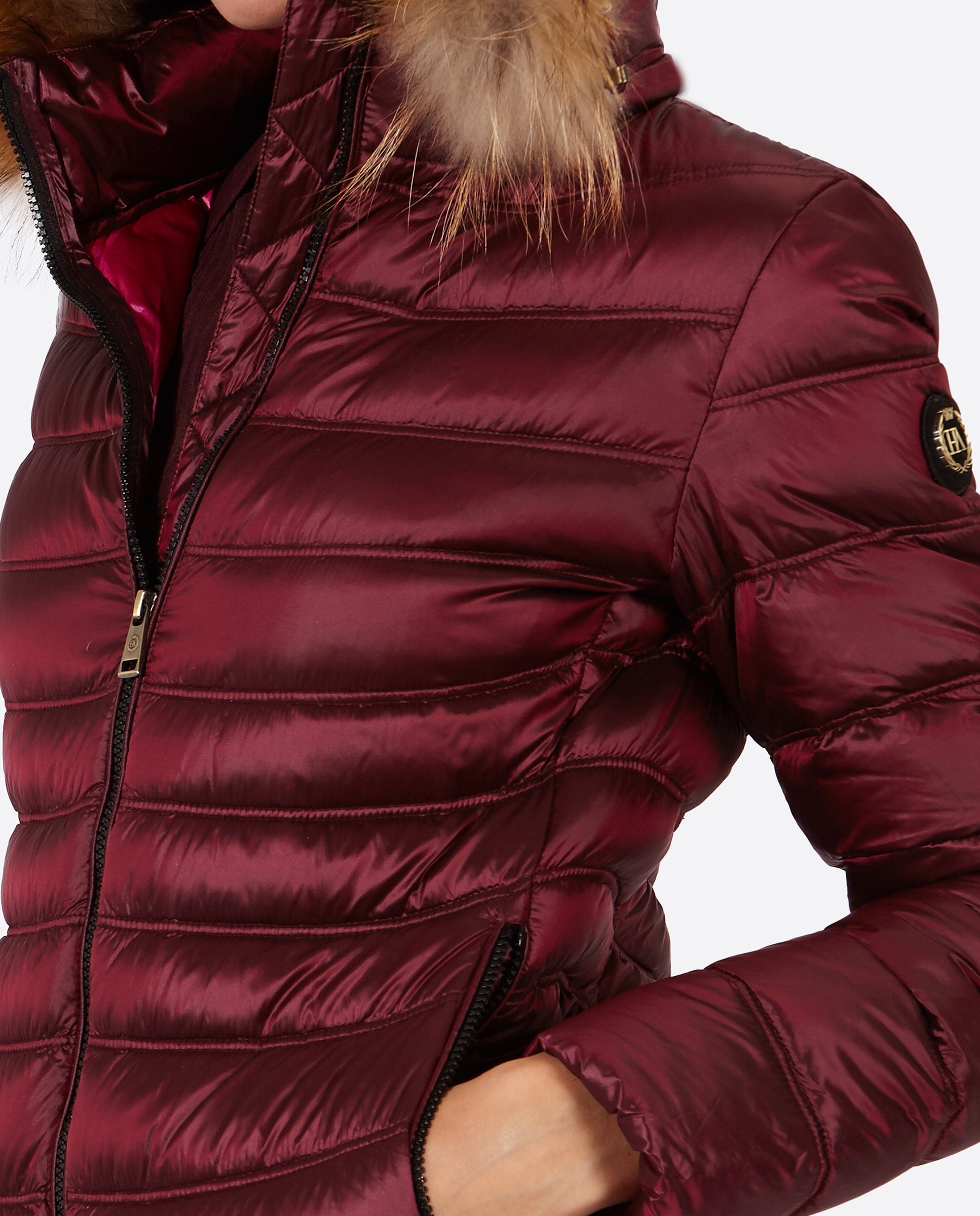 Women's down jacket LION DARK PURPLE-Jacket-Henry Arroway-XS-DARK PURPLE-Urbanheer