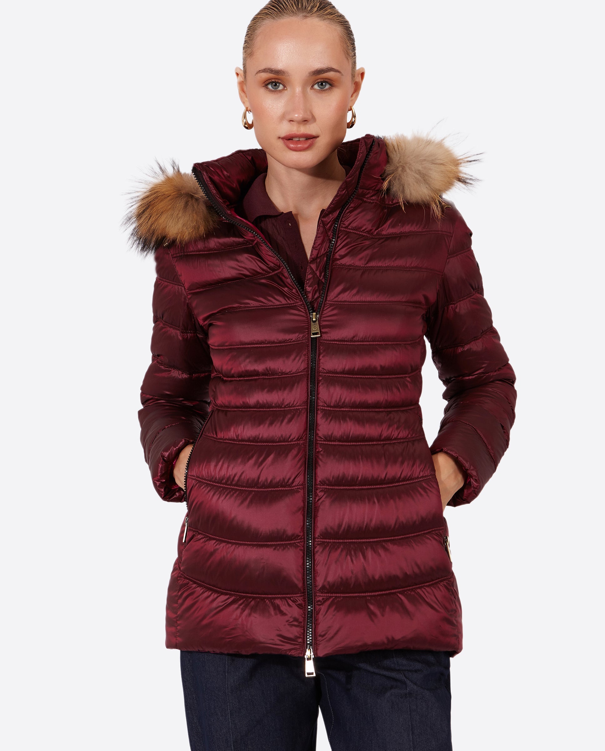 Women's down jacket LION DARK PURPLE-Jacket-Henry Arroway-XS-DARK PURPLE-Urbanheer