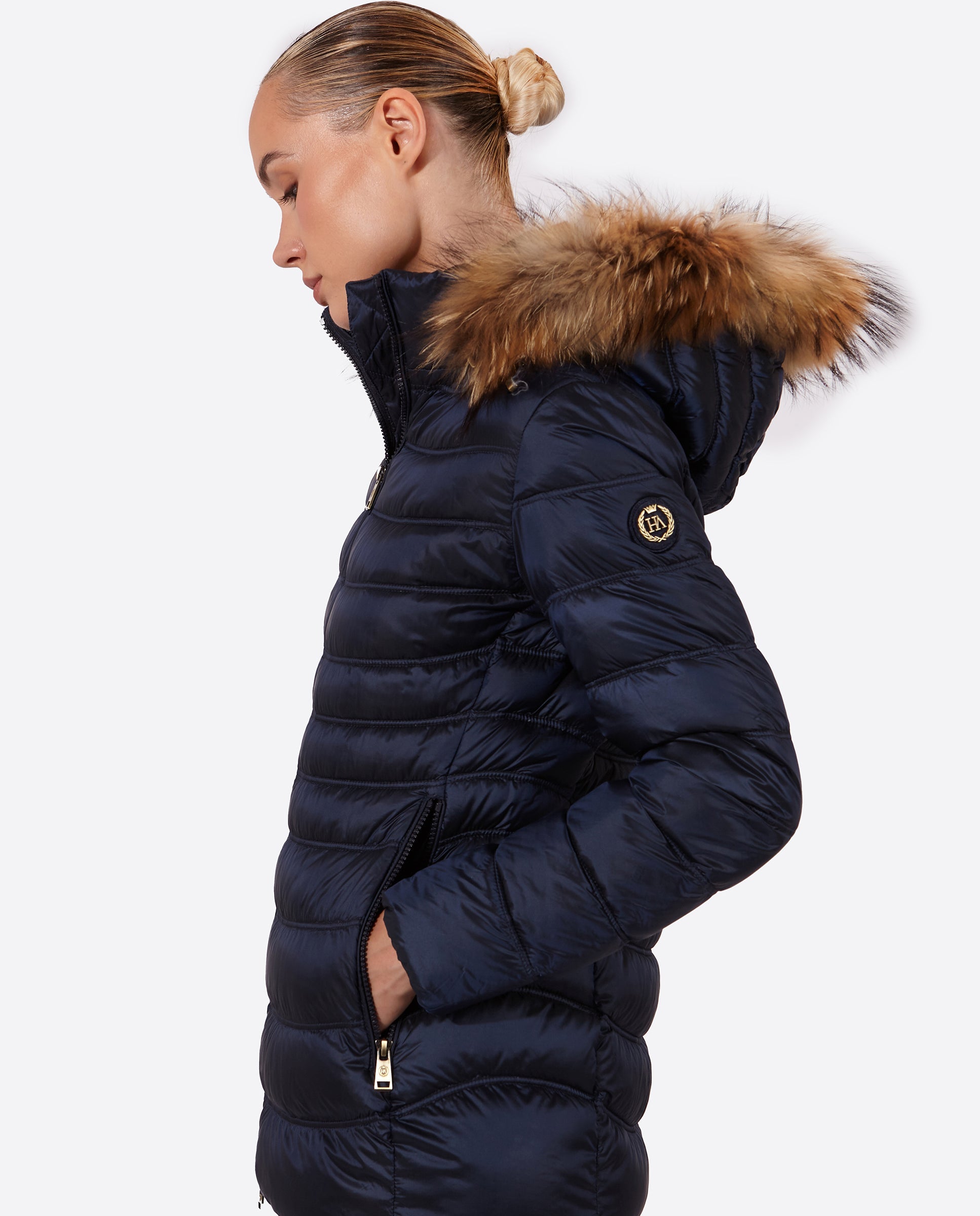 Women's down jacket LION Midnight Blue-Jacket-Henry Arroway-XS-Midnight Blue-Urbanheer