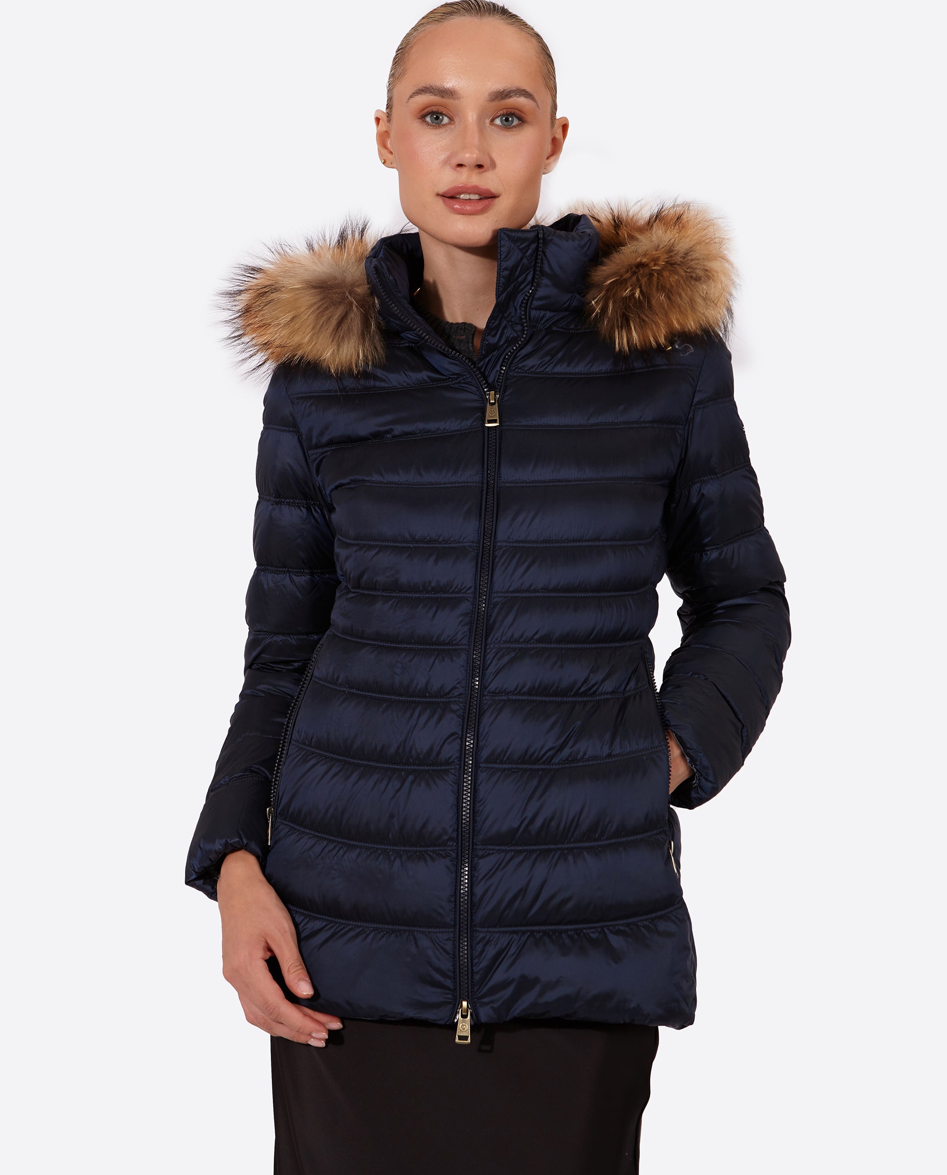 Women's down jacket LION Midnight Blue-Jacket-Henry Arroway-XS-Midnight Blue-Urbanheer