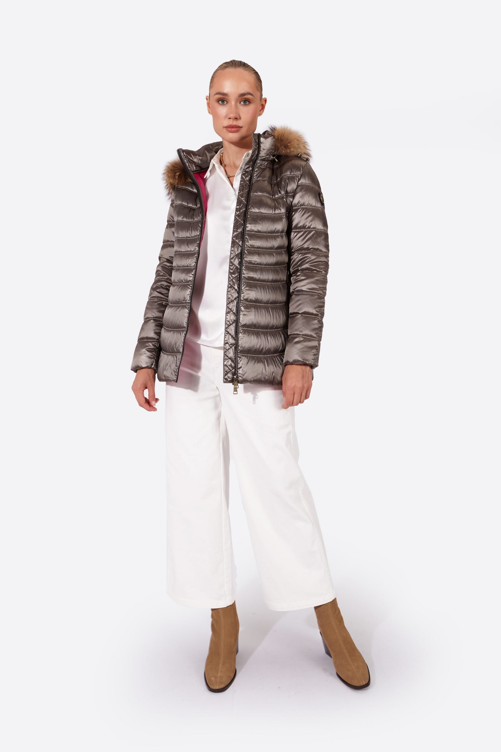 Women's down jacket LION Mink-Jacket-Henry Arroway-XS-Mink-Urbanheer