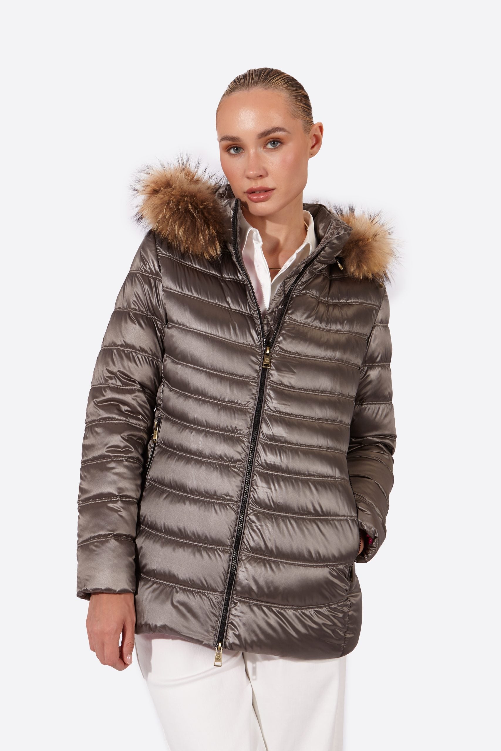 Women's down jacket LION Mink-Jacket-Henry Arroway-XS-Mink-Urbanheer