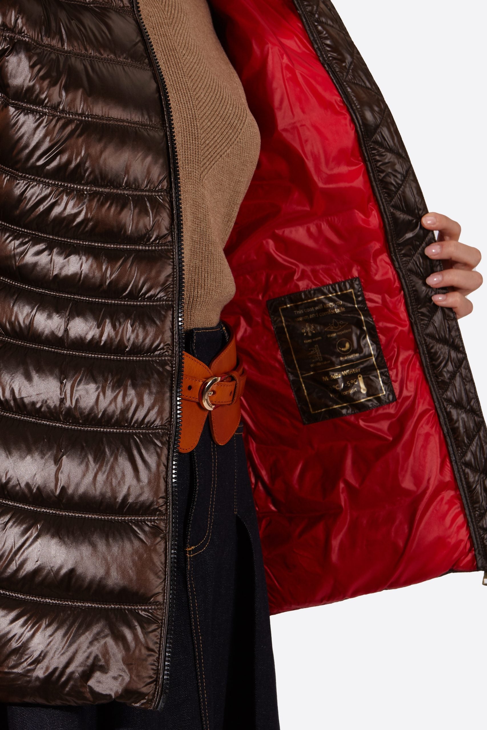 Women's down jacket LION Moka-Jacket-Henry Arroway-XS-Moka/c-Urbanheer