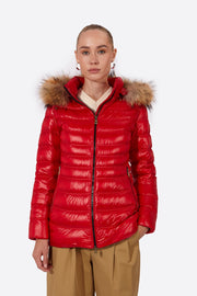 Women's down jacket LION RED-Jacket-Henry Arroway-XS-Red/c-Urbanheer