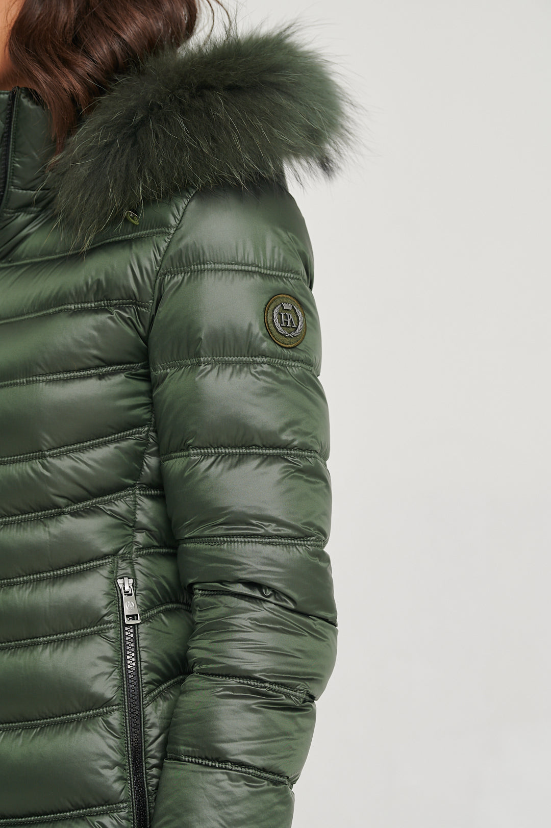Women's down jacket LION Royal Green-Jacket-Henry Arroway-XS-Royal Green-Urbanheer