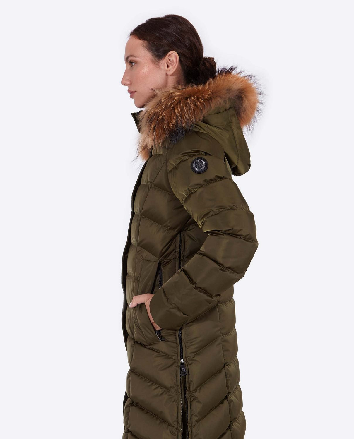 Women's down jacket MANHATTAN Army Green-Jacket-Henry Arroway-XS-Army Green-Urbanheer