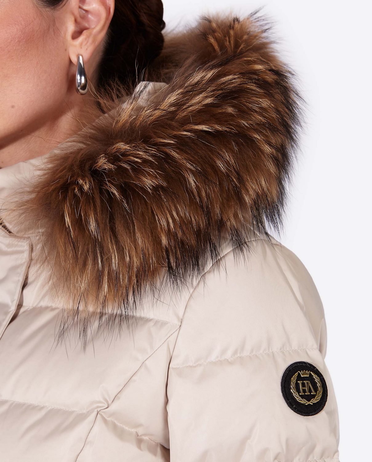 Women's down jacket MANHATTAN CHAMPAGNE-I-Jacket-Henry Arroway-XS-Champagne-1-Urbanheer