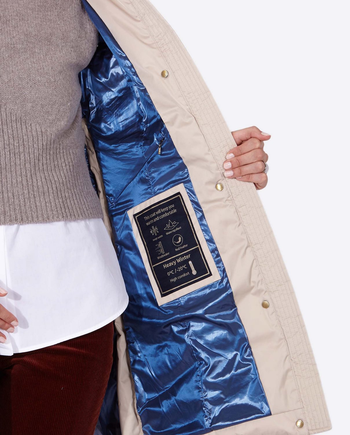 Women's down jacket MANHATTAN CHAMPAGNE-I-Jacket-Henry Arroway-XS-Champagne-1-Urbanheer