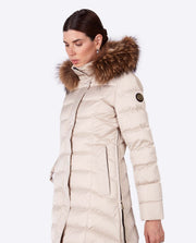 Women's down jacket MANHATTAN CHAMPAGNE-I-Jacket-Henry Arroway-XS-Champagne-1-Urbanheer