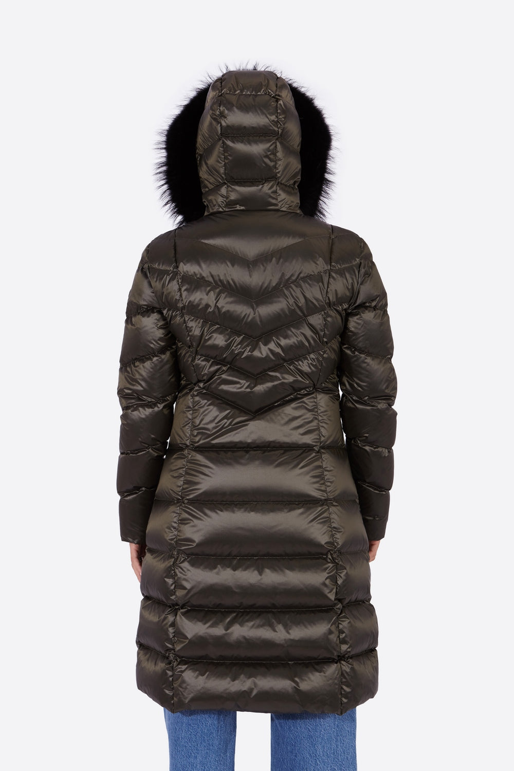 Women's down jacket MORGANA-Jacket-Henry Arroway-XS-Kaki-Urbanheer