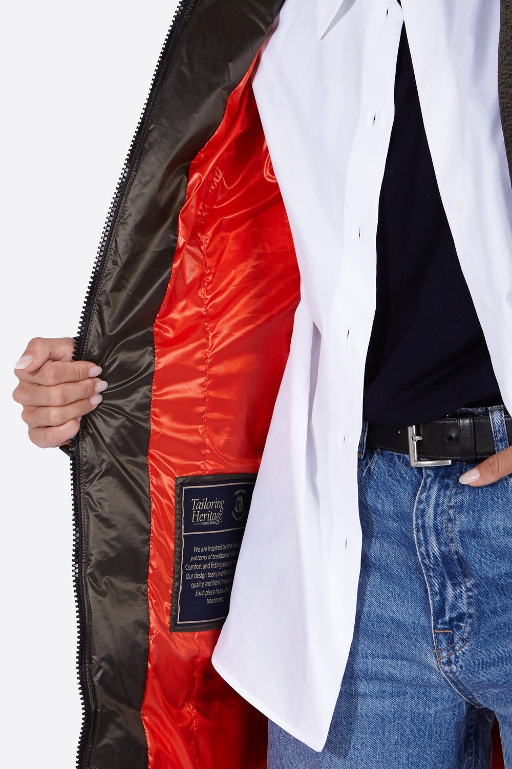 Women's down jacket MORGANA-Jacket-Henry Arroway-XS-Kaki-Urbanheer