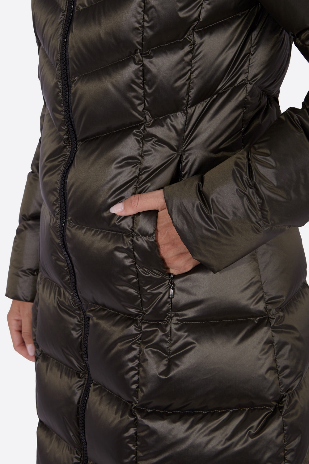 Women's down jacket MORGANA-Jacket-Henry Arroway-XS-Kaki-Urbanheer