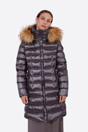 Women's down jacket NIKKI II ANTHRACITE-Jacket-Henry Arroway-XS-ANTHRACITE-Urbanheer