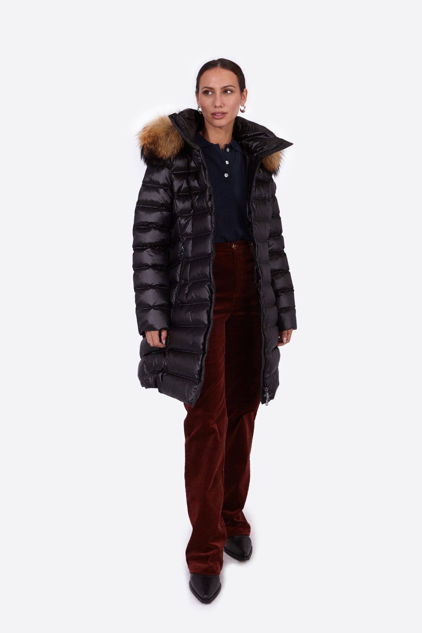 Women's down jacket NIKKI II BLACK-Jacket-Henry Arroway-XS-BLACK-Urbanheer