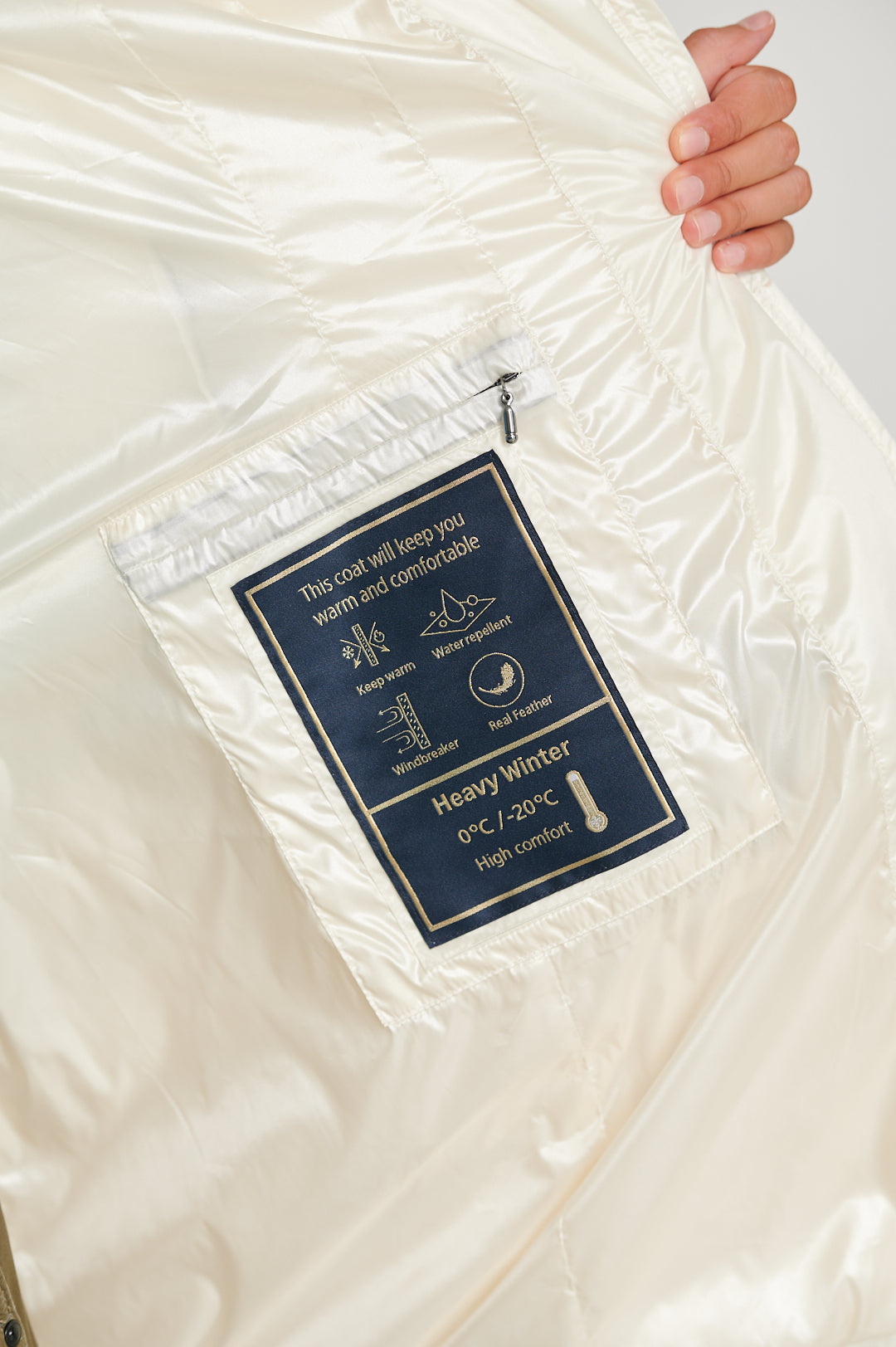 Women's down jacket NIKKI II NACRE-Jacket-Henry Arroway-XS-Nacre-Urbanheer