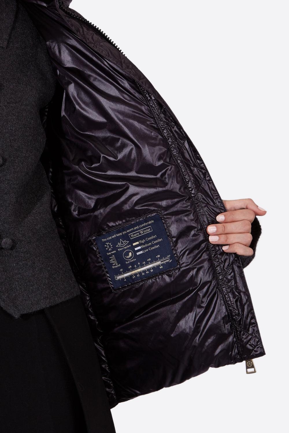 Women's down jacket PRINCESS-N BLACK-Jacket-Henry Arroway-XS-Black/s-Urbanheer