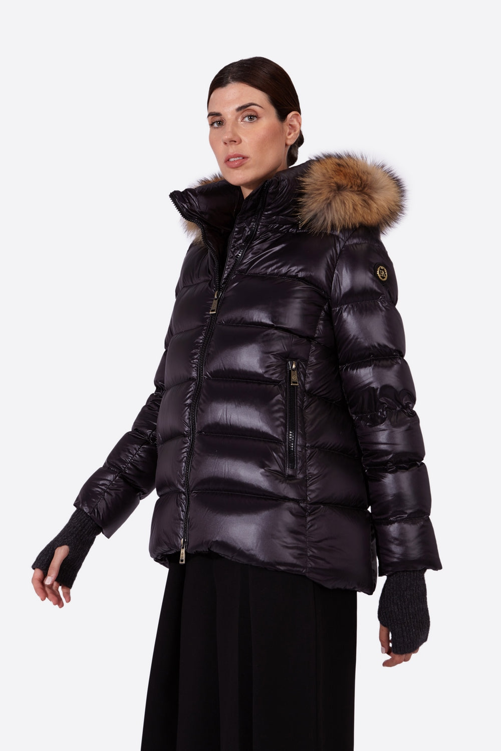 Women's down jacket PRINCESS-N BLACK-Jacket-Henry Arroway-XS-Black/s-Urbanheer