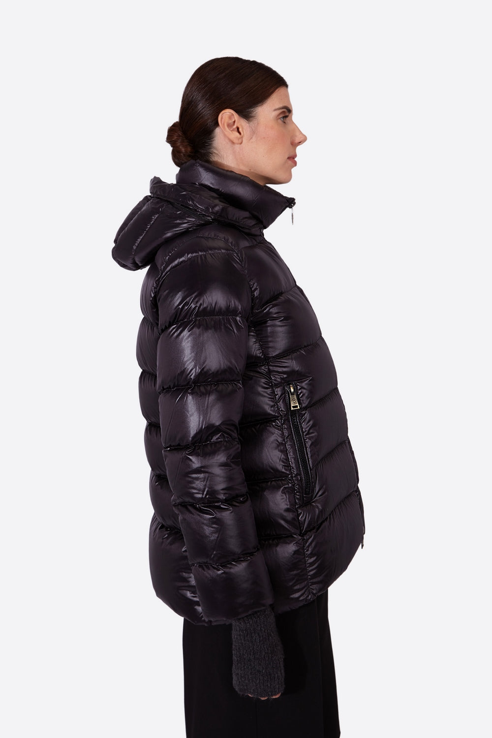 Women's down jacket PRINCESS-N BLACK-Jacket-Henry Arroway-XS-Black/s-Urbanheer