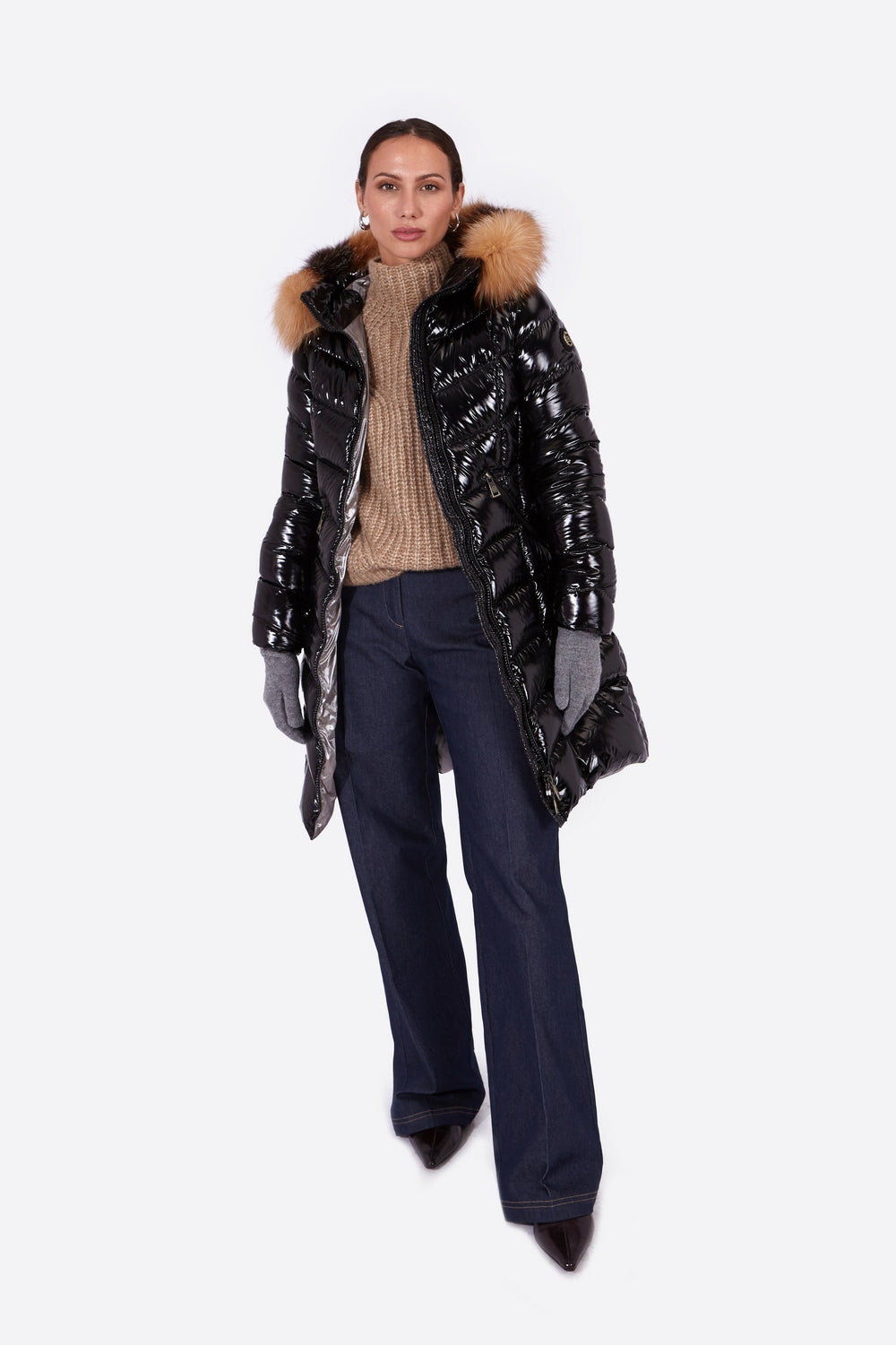 Women's down jacket START-Jacket-Henry Arroway-XS-Black/s-Urbanheer