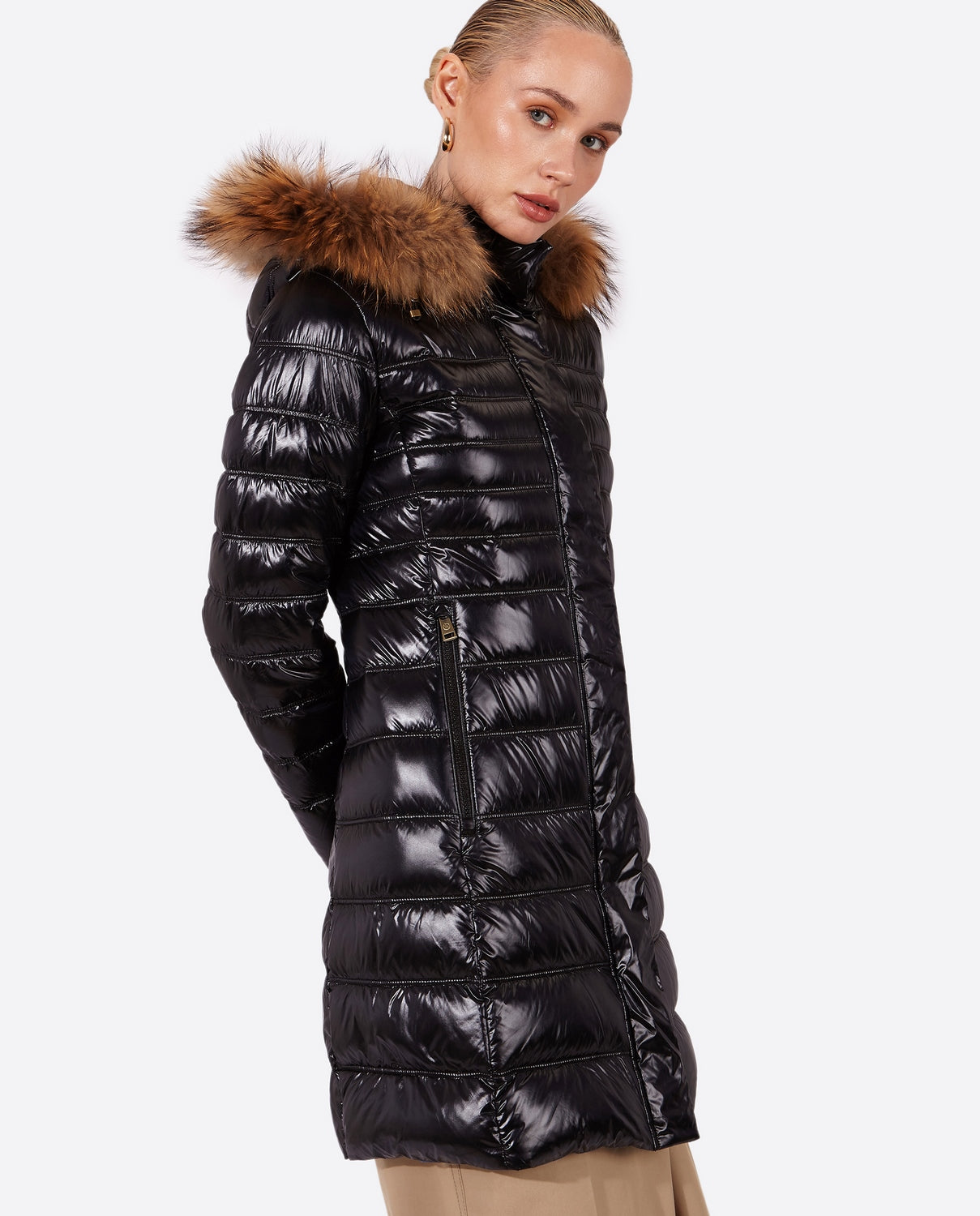 Women's down jacket ZOE Black-Jacket-Henry Arroway-XS-Black/c-Urbanheer