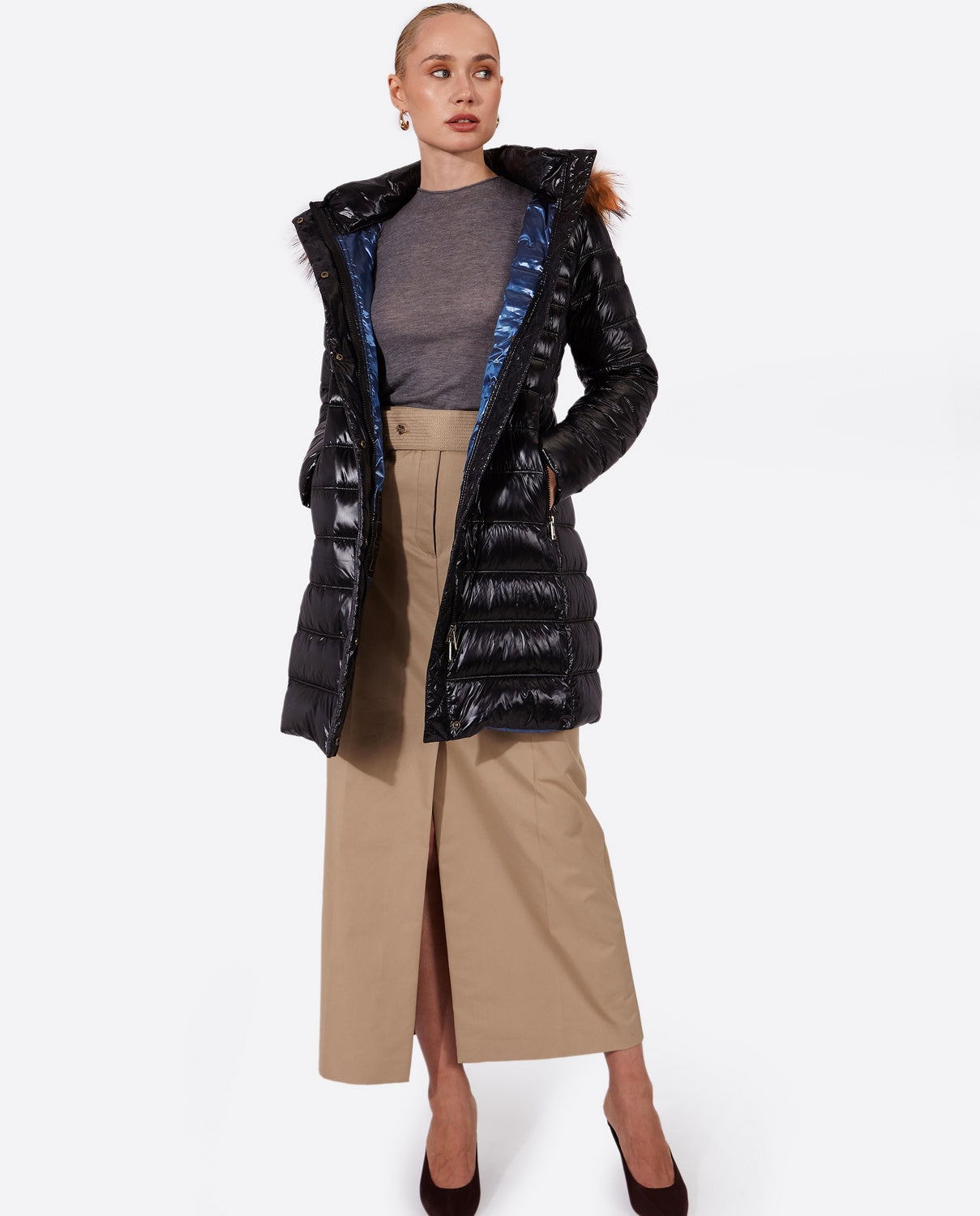 Women's down jacket ZOE Black-Jacket-Henry Arroway-XS-Black/c-Urbanheer