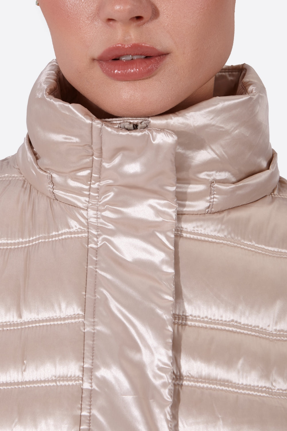 Women's down jacket ZOE Champagne-Jacket-Henry Arroway-XS-Champagne-Urbanheer