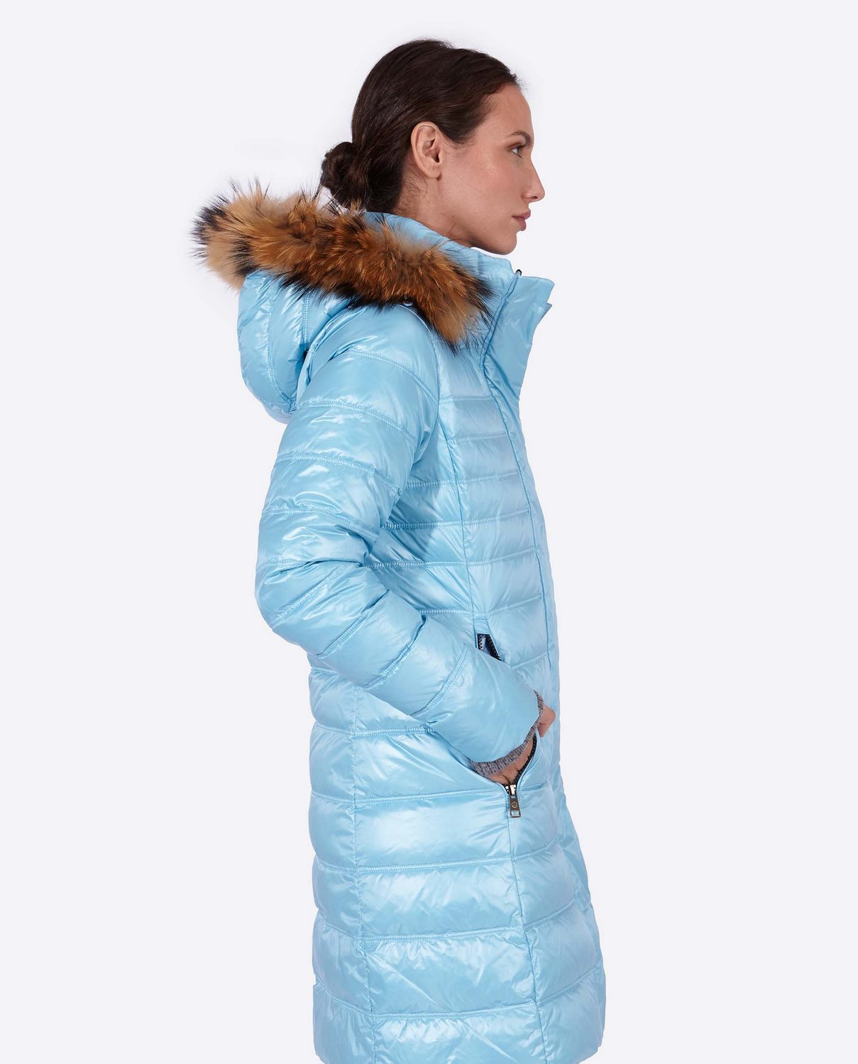 Women's down jacket ZOE Crystal Blue-Jacket-Henry Arroway-XS-Crystal Blue/c-Urbanheer