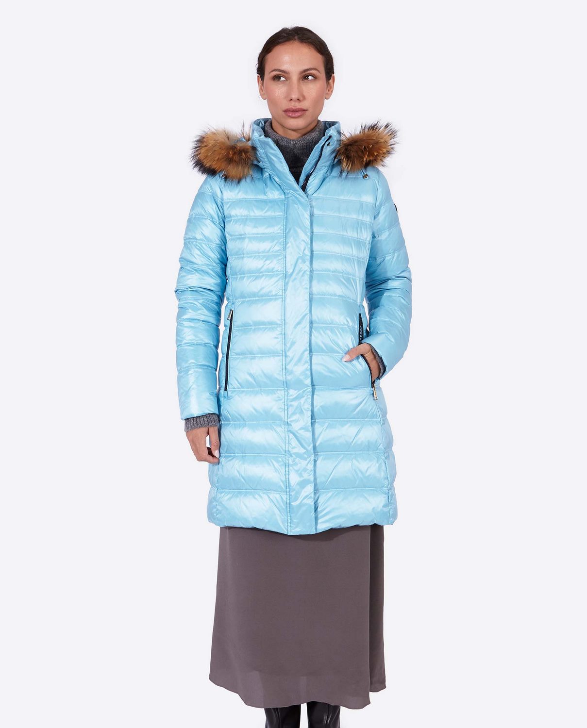 Women's down jacket ZOE Crystal Blue-Jacket-Henry Arroway-XS-Crystal Blue/c-Urbanheer