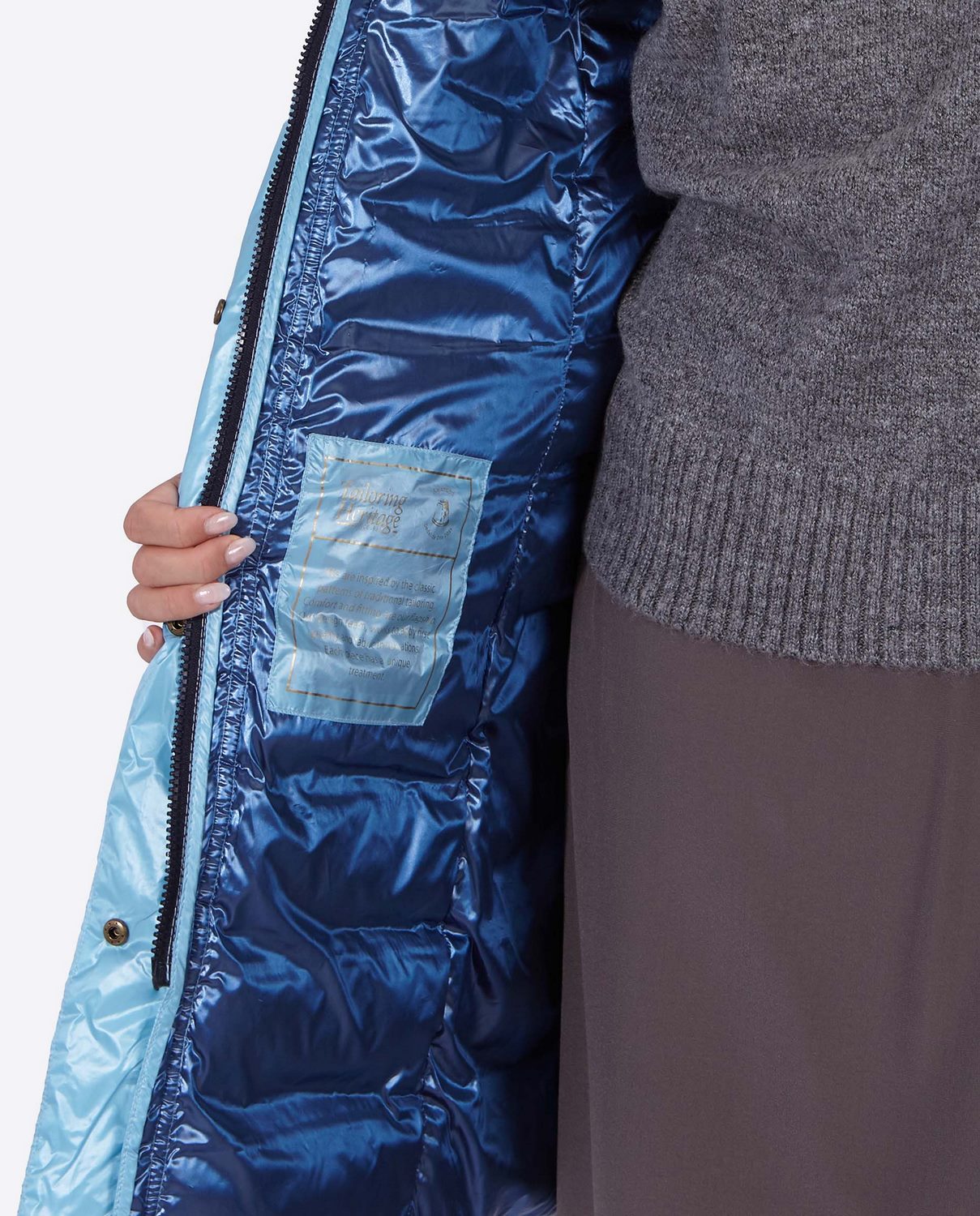 Women's down jacket ZOE Crystal Blue-Jacket-Henry Arroway-XS-Crystal Blue/c-Urbanheer