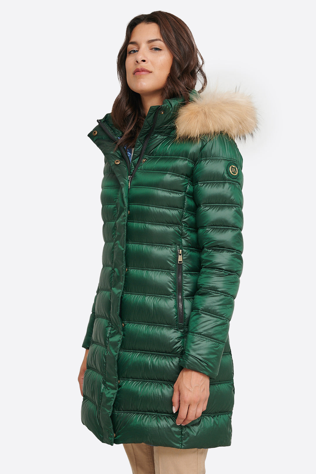 Women's down jacket ZOE Green Forest-Jacket-Henry Arroway-XS-Green Forest-Urbanheer