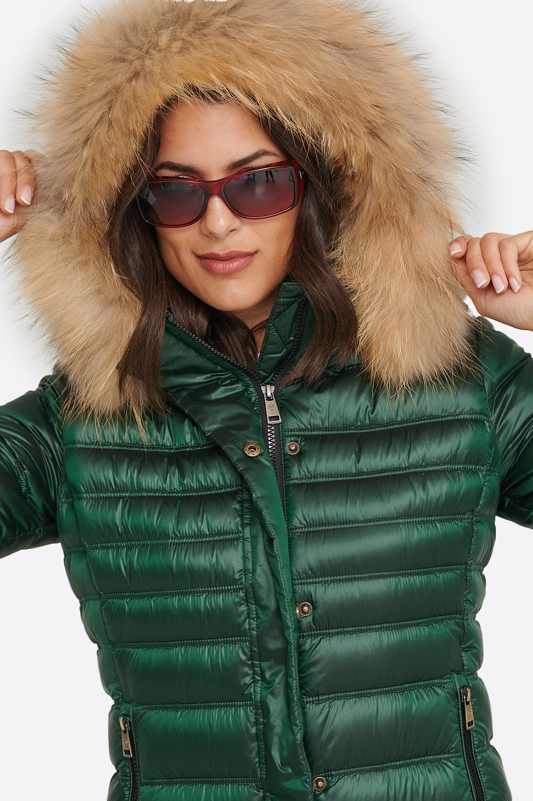 Women's down jacket ZOE Green Forest-Jacket-Henry Arroway-XS-Green Forest-Urbanheer