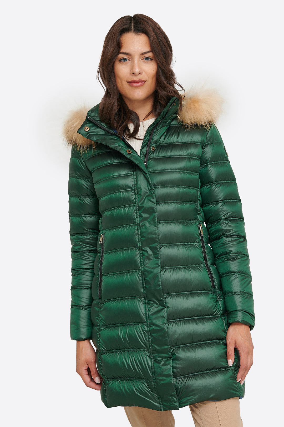 Women's down jacket ZOE Green Forest-Jacket-Henry Arroway-XS-Green Forest-Urbanheer