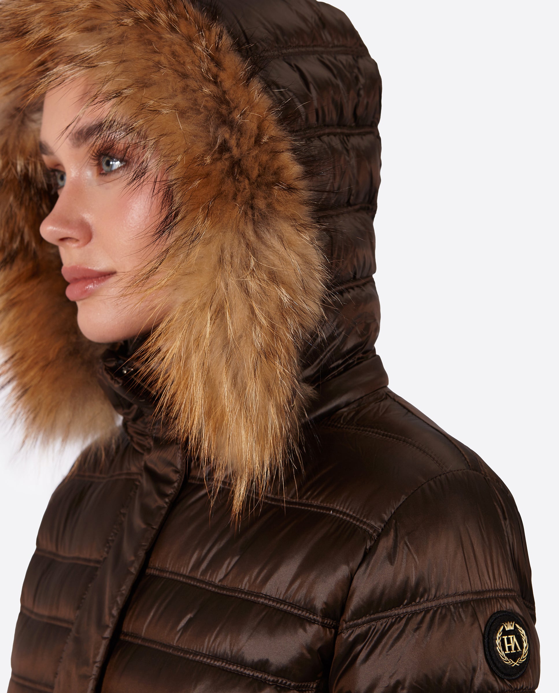 Women's down jacket ZOE Moka-Jacket-Henry Arroway-XS-Moka/c-Urbanheer