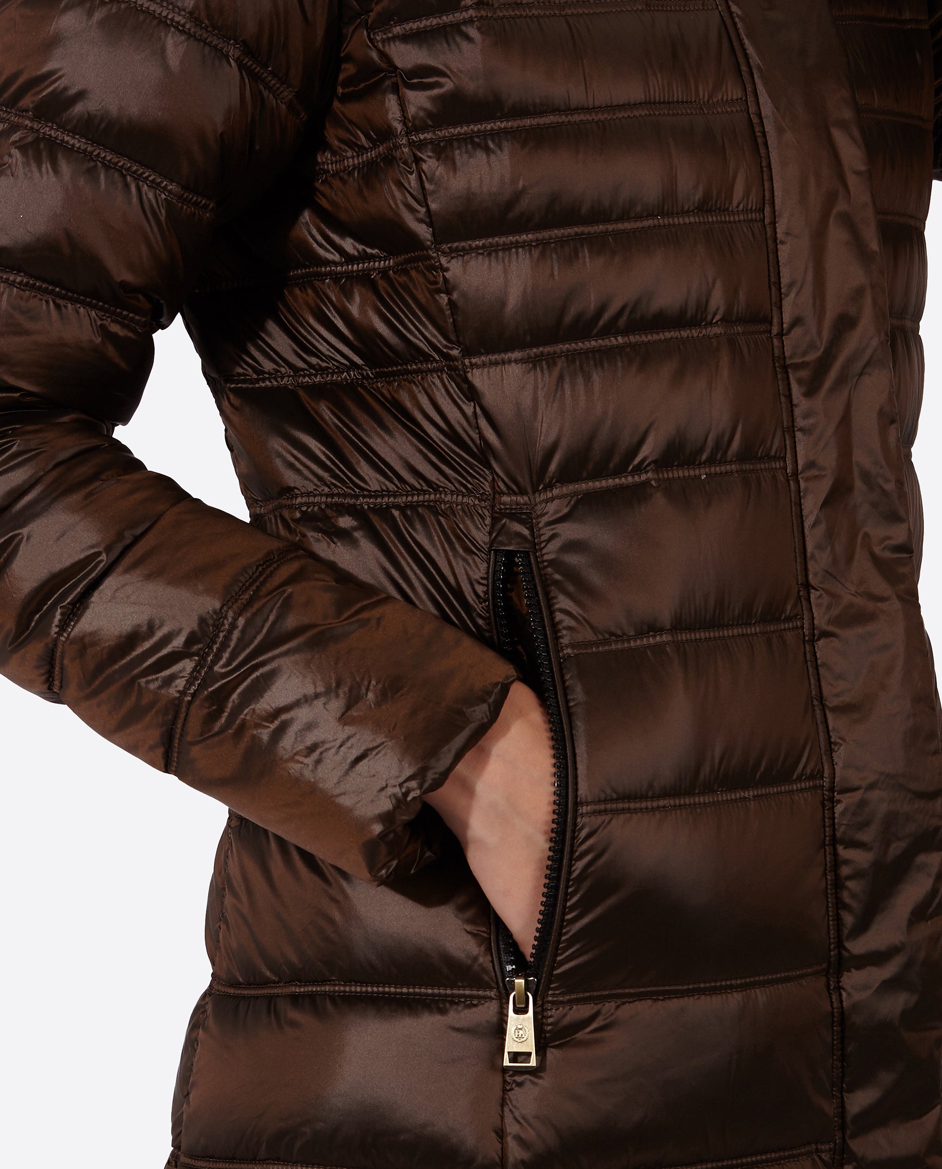 Women's down jacket ZOE Moka-Jacket-Henry Arroway-XS-Moka/c-Urbanheer