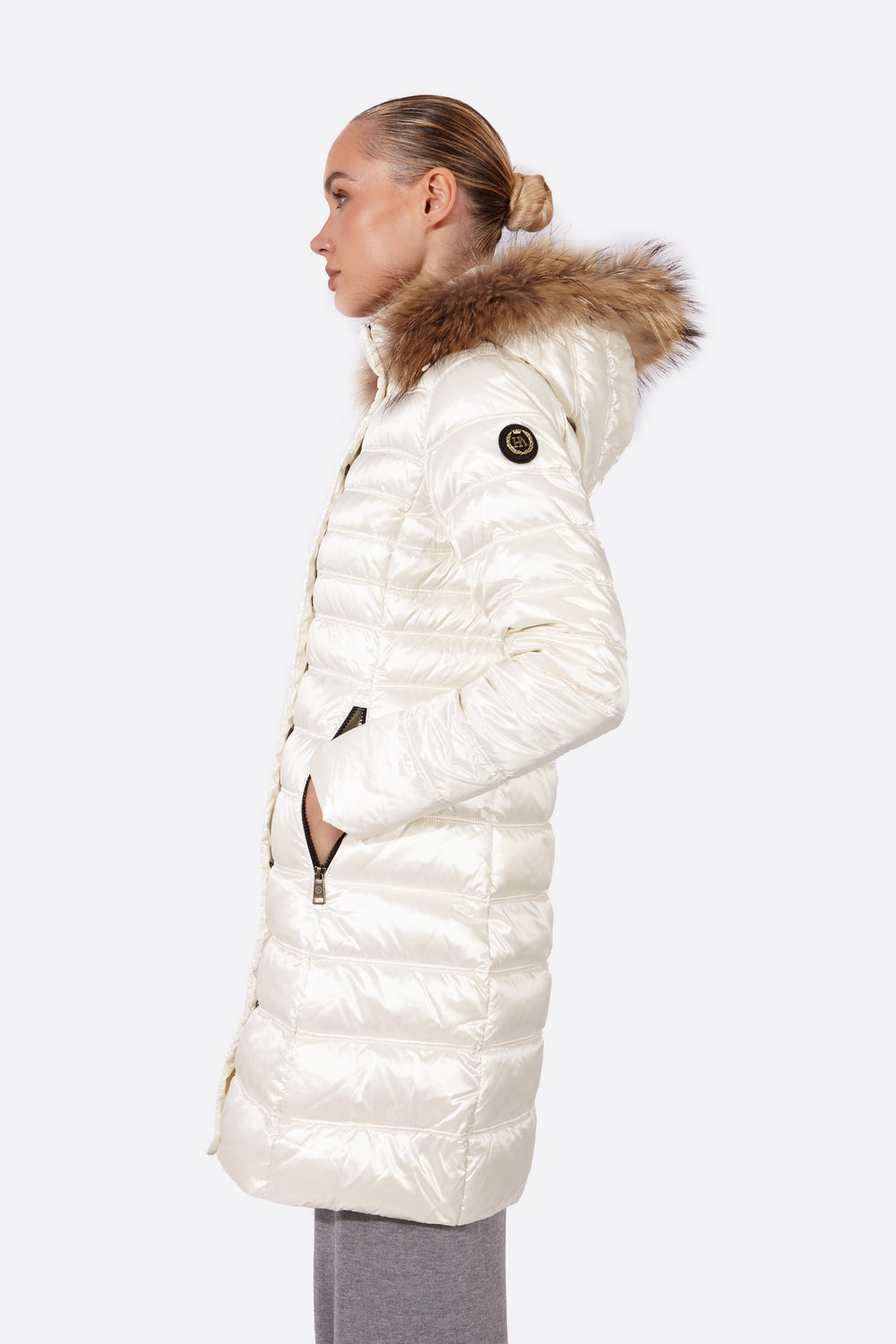 Women's down jacket ZOE Nacre-Jacket-Henry Arroway-XS-Nacre-Urbanheer
