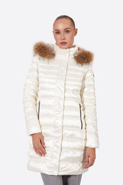 Women's down jacket ZOE Nacre-Jacket-Henry Arroway-XS-Nacre-Urbanheer