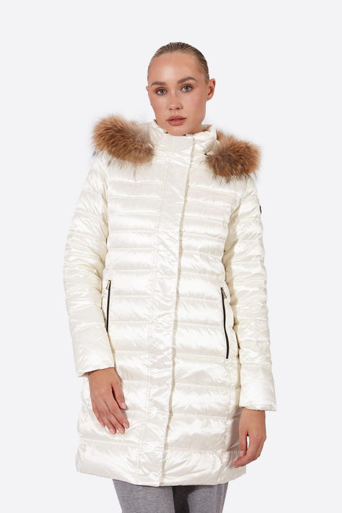 Women's down jacket ZOE Nacre-Jacket-Henry Arroway-XS-Nacre-Urbanheer