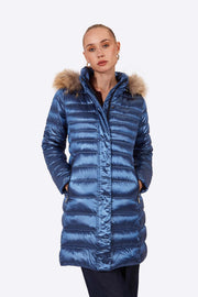 Women's down jacket ZOE Sapphire-Jacket-Henry Arroway-S-Sapphire-Urbanheer