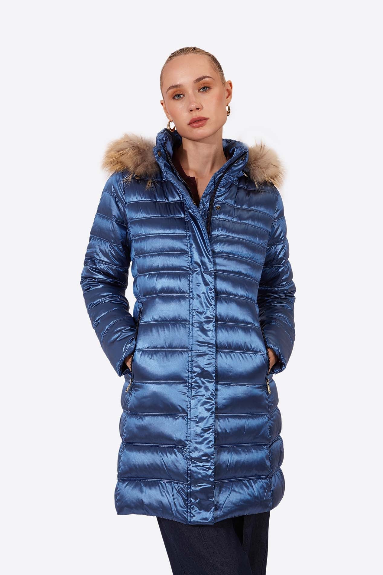 Women's down jacket ZOE Sapphire-Jacket-Henry Arroway-S-Sapphire-Urbanheer