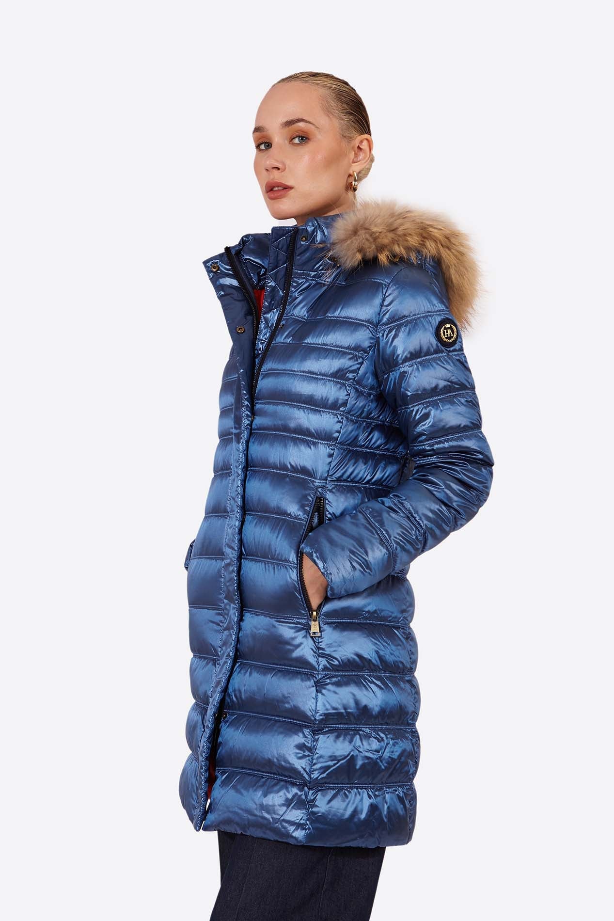 Women's down jacket ZOE Sapphire-Jacket-Henry Arroway-S-Sapphire-Urbanheer