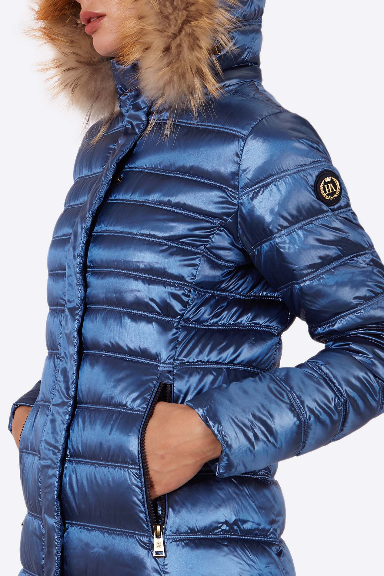 Women's down jacket ZOE Sapphire-Jacket-Henry Arroway-S-Sapphire-Urbanheer