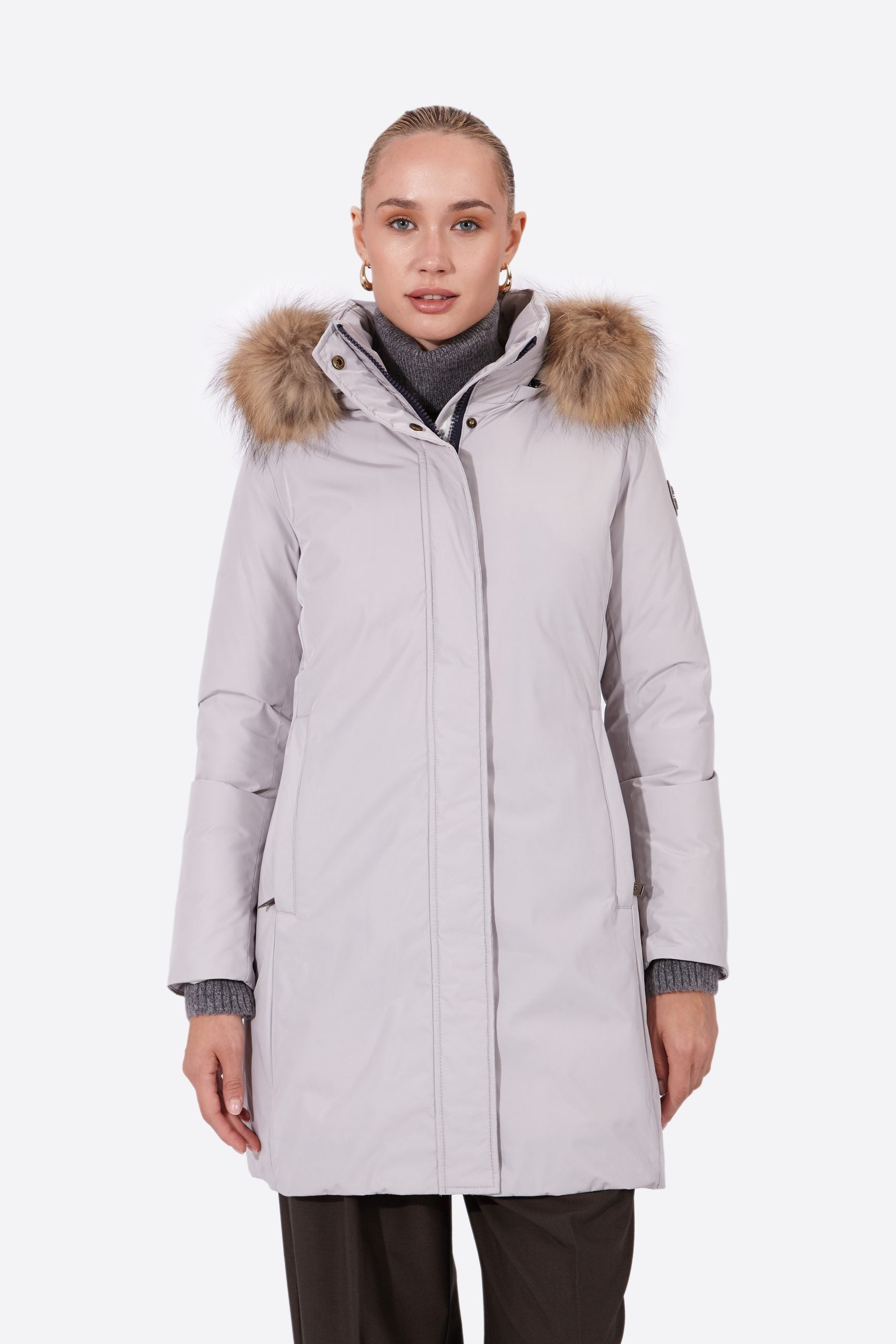 Women's parka SNOWFALL Gris Perla-Parka-Henry Arroway-XS-Gris Perla-Urbanheer