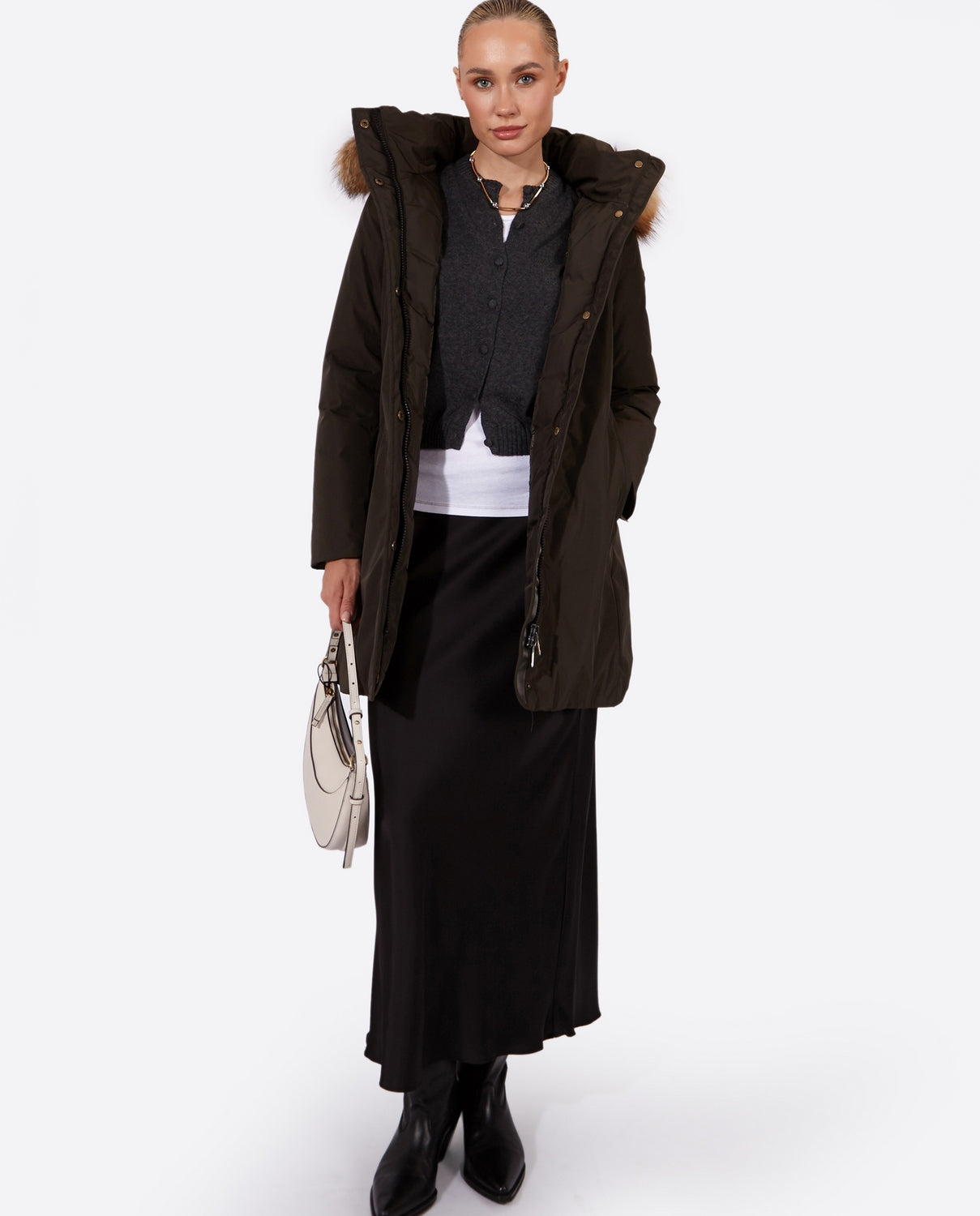 Women's parka SNOWFALL Khaki-Parka-Henry Arroway-XS-Khaki-Urbanheer