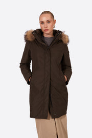 Women's parka SNOWFALL Khaki-Parka-Henry Arroway-XS-Khaki-Urbanheer