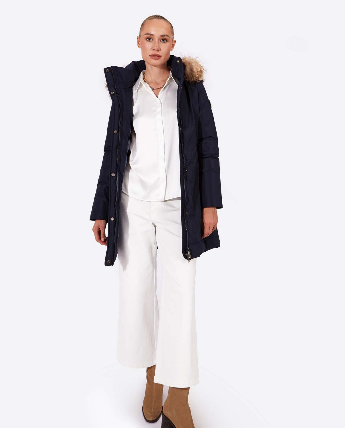 Women's parka SNOWFALL Navy-1-Parka-Henry Arroway-XS-Navy-1-Urbanheer