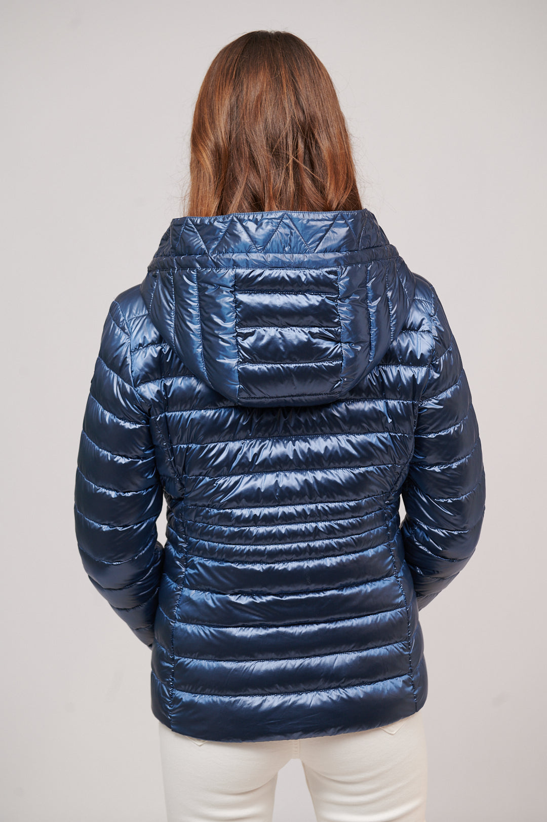 Women's short down jacket HALLEY Azul-Jacket-Henry Arroway-XS-Azul-Urbanheer