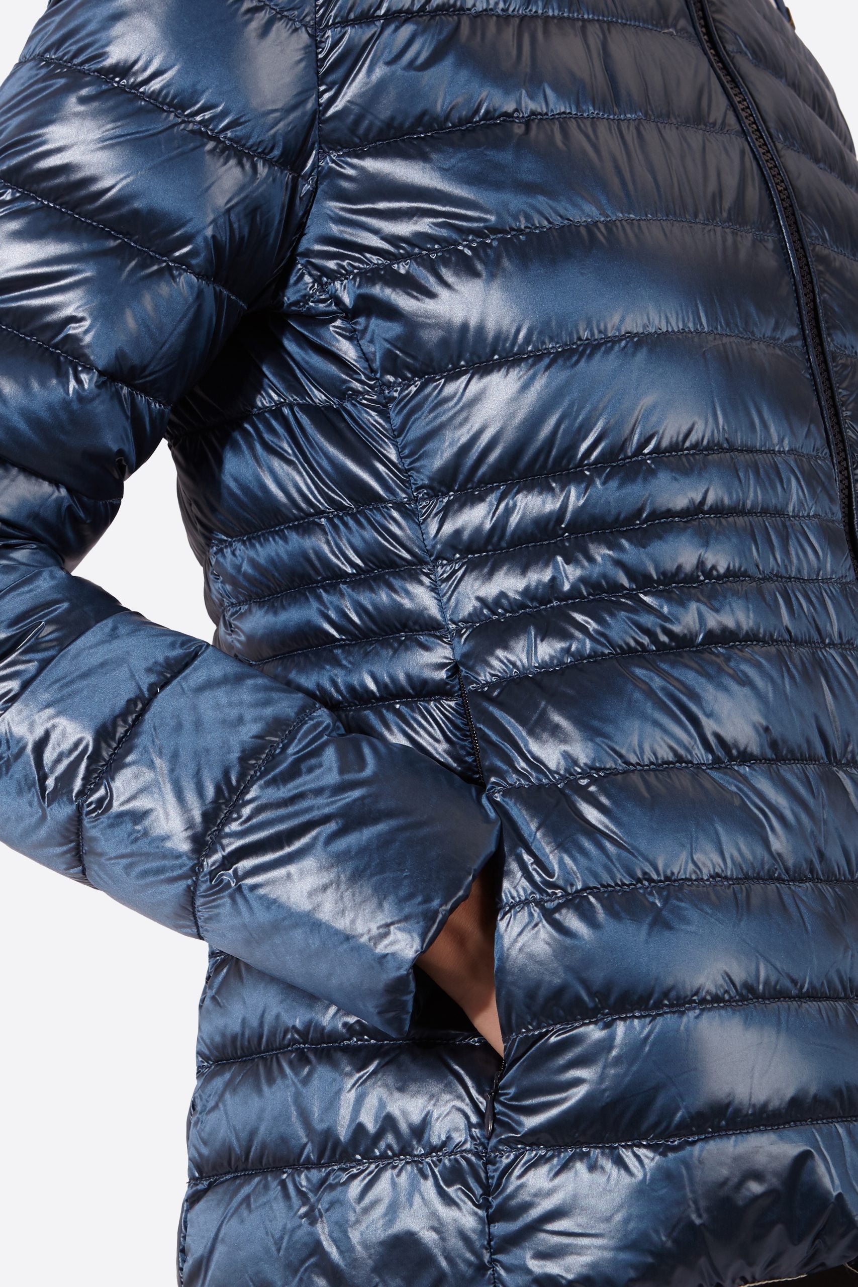 Women's short down jacket HALLEY COBALT-Jacket-Henry Arroway-XS-COBALT-Urbanheer