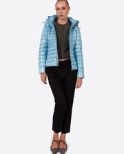 Women's short down jacket HALLEY CRYSTAL BLUE-Jacket-Henry Arroway-XS-CRYSTAL BLUE-Urbanheer