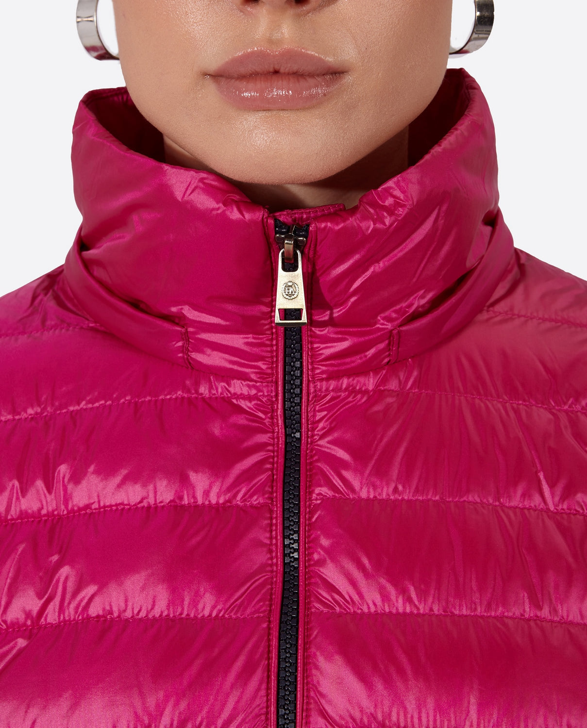 Women's short down jacket HALLEY Cardinal Pink-Jacket-Henry Arroway-XS-Cardinal Pink-Urbanheer
